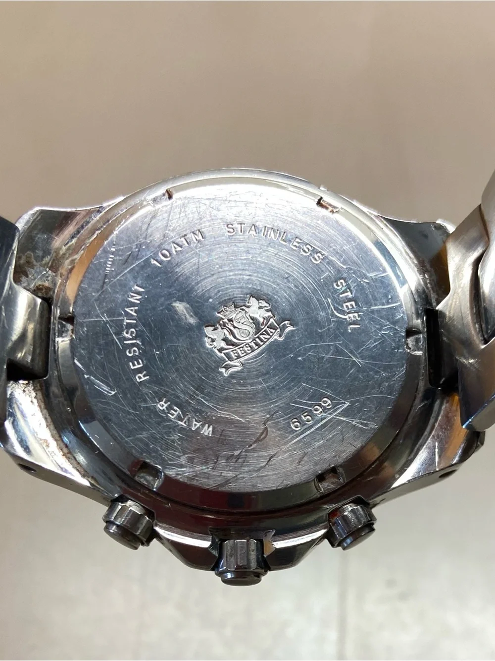 Festina Stainless Steel Chronograph Watch - Blue Dial